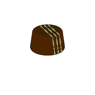抹茶巧克力插畫