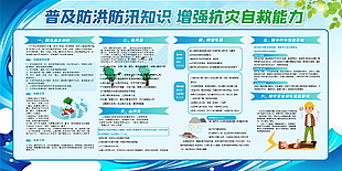普及防洪防汛知识增强自救能力宣传栏