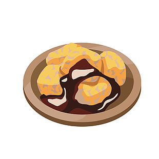 特色日式茶點插畫