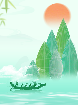 復(fù)古中國風(fēng)五月初五端午節(jié)H5背景圖