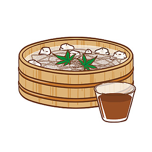 日式清水面插畫
