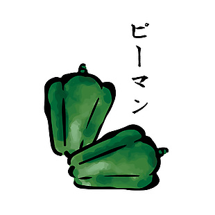 簡約太空椒插畫