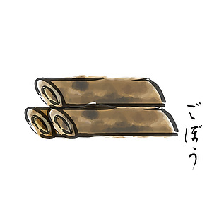 美味日式食材插畫
