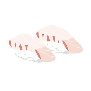 油甘魚壽司插畫