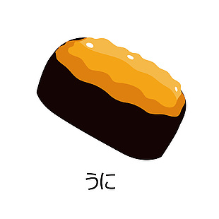 日式雞蛋手卷插畫