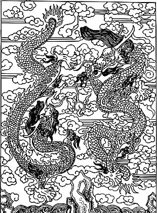 龍鳳矢量圖設(shè)計(jì)圖