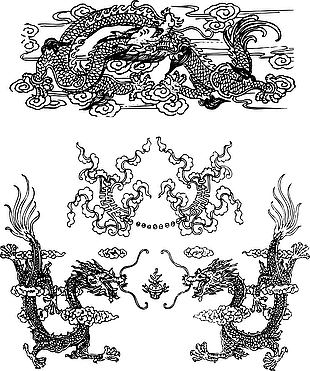 龍鳳矢量圖設(shè)計(jì)圖