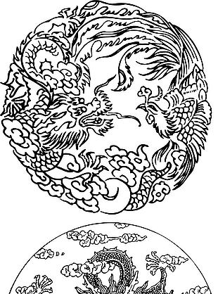 古典龍飛鳳舞設(shè)計(jì)圖