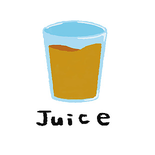 早餐果汁插畫