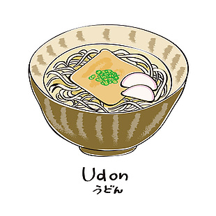 日式清湯拉面插畫