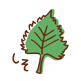日式紫蘇葉蔬菜插畫