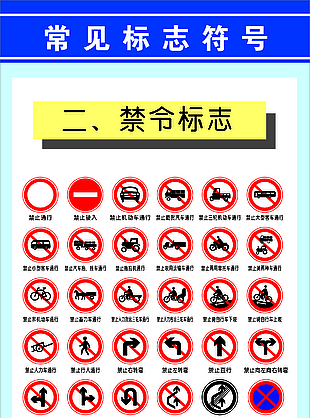 常規(guī)禁止標志符號藍色主題圖標設(shè)計