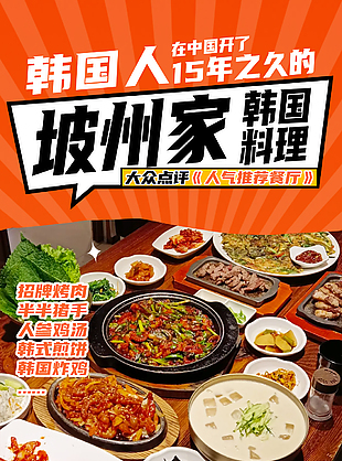 人氣美食推薦韓國料理海報