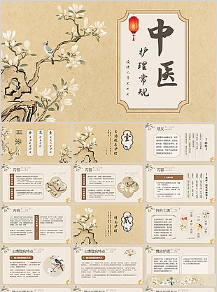 古典工筆風(fēng)中醫(yī)護(hù)理常規(guī)知識課件