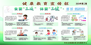 綠色簡(jiǎn)約健康教育宣傳欄展板