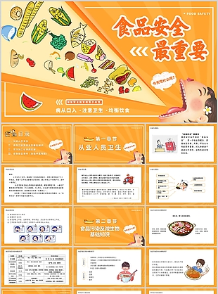 橙色系食品安全最重要主題活動課件