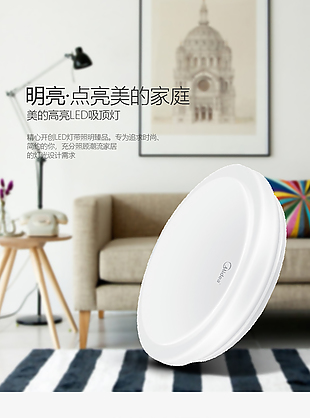時尚科技簡約LED吸頂燈詳情頁