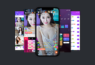 手機應用直播APP頁面設計
