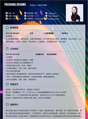 吳明潔企業文化工會管理求職個人簡歷