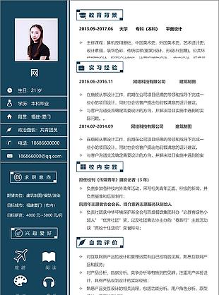 杨海建筑制图模型渲染个人工作简历范文