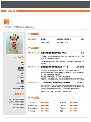 保險(xiǎn)法務(wù)簡(jiǎn)歷Word簡(jiǎn)歷模板