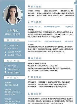 淡雅粉色系互聯網視覺設計師個人工作簡歷