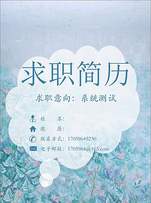 整套成本管理員簡歷模板