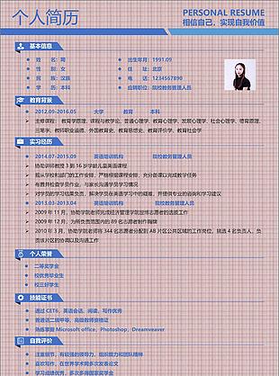 教務(wù)管理人員簡(jiǎn)歷例子