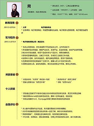 網(wǎng)店淘寶店長一年經(jīng)驗個人電子簡歷