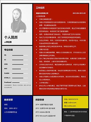 人事經(jīng)理三年經(jīng)驗(yàn)簡歷模板