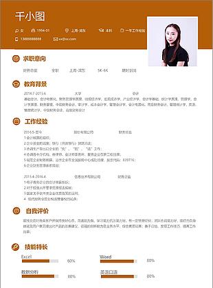 財務總監個人簡歷模板