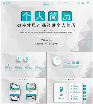 微粒體風產品經理個人簡歷
