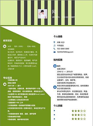 呂均薇工程設備工程師簡歷模板