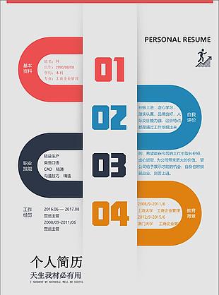 工商企業管理簡歷模版表格下載word格式