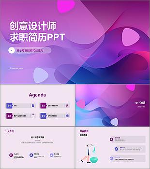 完整框架設計師個人求職簡歷PPT素材