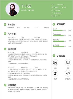 計量工程師個人簡歷模板