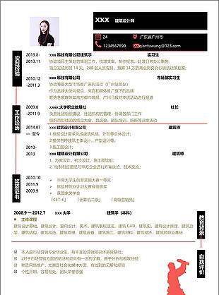 衛(wèi)飛揚(yáng)建筑設(shè)計(jì)師個(gè)人簡(jiǎn)歷模板
