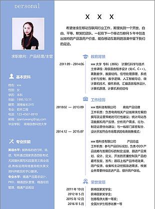 產品經理簡歷案例