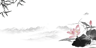 中國風(fēng)水墨背景banner圖片