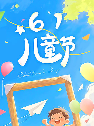 折一頁童年放飛發光的愿望唯美手繪海報