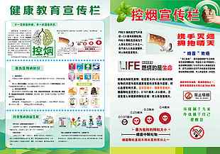 健康教育控煙主題宣傳欄設計