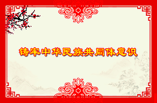 鑄牢中華民族共同體意識展板設(shè)計(jì)