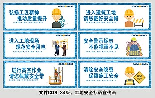 工地標語宣傳畫 安全標語宣傳 工地圍擋