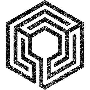 創意六邊形立體迷宮圖案