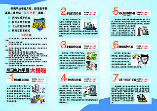 提高網(wǎng)絡(luò)安全常識(shí)預(yù)防電信詐騙宣傳單設(shè)計(jì)