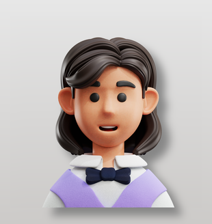 3d服务行业职业角色卡通设计