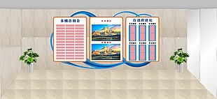 多模態融合文化企業宣傳展板設計