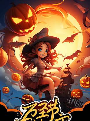 萬圣節奇妙之夜節日海報