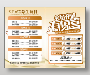 養生SAP價目表宣傳單