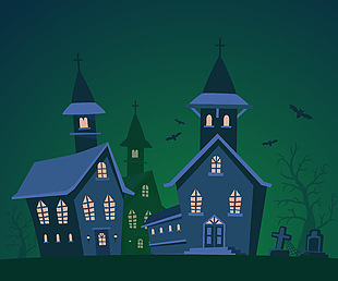 恐怖诡秘万圣节鬼屋装饰